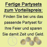Fertig geschnürte Partysets zum Vorteilspreis!