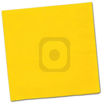 Papierserviette gelb aus 100 % Zellulose.