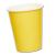 Pappbecher gelb mit 237 ml Fassungsvermögen.