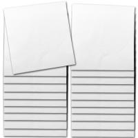 20 Stück Servietten weiß aus FSC-zertifiziertem Papier, Made in Germany
