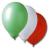 10 grüne, weiße und rote Luftballons im Sparset. Passend für Italien und Mexiko Länderdekorationen und dreifärbige Mottoparties.