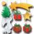 Partydeko Set mit weihnachtlichen Dekohängern (Weihnachtsstern, Engel mit Trompete, Weihnachtsgeschenke, Tannenbaum und Sterne)