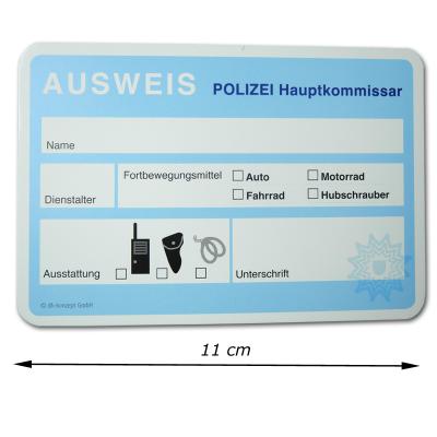 AUSWEIS Polizei Kindergeburtstag 10er Set - .de