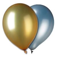 Luftballons gold und silber gemischt