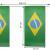 Brasilien Flagge Fahnenkette aus schwer entflammbarem Papier mit Größenangaben.