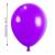 Luftballon lila aus Naturlatex mit Abmessungsanzeige von maximal 33 cm Durchmesser.