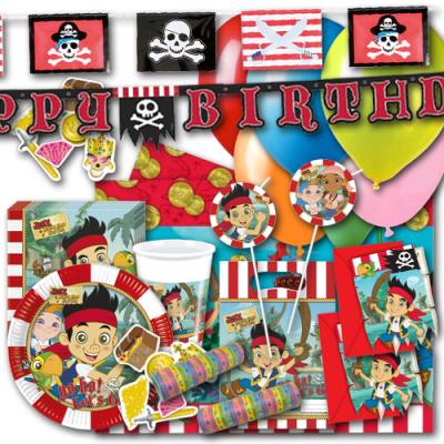 "Jake der Pirat" Kindergeburstag Partyset XXL | Partydeko & Partygeschirr