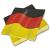 Deutschland Papierservietten mit Flaggen Motiv in schwarz-rot-gelb