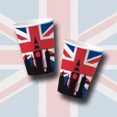"Großbritannien" Pappbecher | 10 Stück