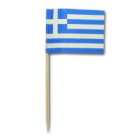 50 Stück Flaggenpicker Griechenland im Design der...