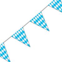 1 Oktoberfest Deko Kunststoff Wimpelkette 10 m mit...