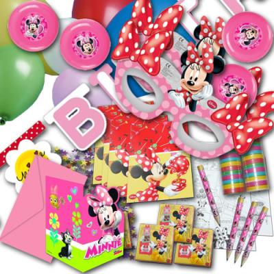 Originelles Kindergeburtstags Dekoset für das Partymotto Minnie Mouse