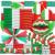 Grün-weiß-rotes Italien Partydekoset zum Vorteilspreis.