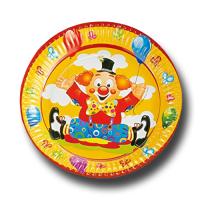 "Clown" Kindergeburtstag Pappteller | 8 Stück