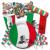 Partygeschirr Set mit Tellern, Bechern, Servietten, Luftschlangen, Flaggenpickern und Tischdeko-Motiven Italien in grün-weiß-rot.
