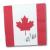 20 rot-weiße Kanada Motivservietten mit dem typischen Ahorn Motiv.