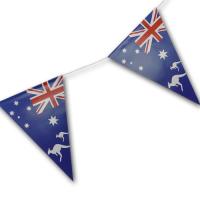 Wimpelkette mit Australien Flaggen Detailansicht