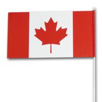 Fähnchen am Kunststoffstab Kanada mit rot-weißem Ahorn...