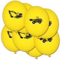 "Baustelle" Kindergeburtstag Motiv-Luftballons | 8 Stück