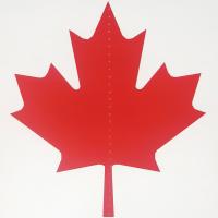 Großaufnahme des Deckenhänger Kanada Flagge 28...