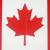 Großansicht des beidseitig bedruckten Dekohänger mit Kanada Flagge Motiv aus Karton mit Nylonschnur zum Aufhängen.