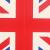 Großaufnahme des Dekohänger Großbritannien Flagge 28 cm aus Karton.