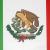 Großaufnahme des Dekohänger Mexiko Flagge 28 cm aus Karton.