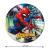 Kinderparty Spiderman Pappteller aus umweltfreundlichem Pappkarton mit Größenangabe.