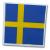 Schweden Motivservietten mit gelb-blauem Flaggenmotiv