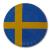 Pappteller mit Schweden Flaggenmotiv