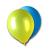 10 Qualitäts-Luftballons gemischt in blau und gelb für eine perfekte Partydeko.