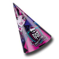 6 Partyhütchen im Monster High Design für den Mädchen...