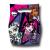 6 Partytaschen mit Monster High Motiven für die Mitgebsel bei der Kindergeburtstag Mottoparty.