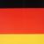 Großaufnahme des Dekohänger Deutschland Flagge 28 cm aus Karton.