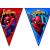 1 Wimpelkette aus Kunststoff mit Spiderman Motiven für die Kindergeburtstag Mottoparty.