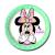 8 türkise Pappteller mit Minnie Mouse Motiv für den Mädchen Kindergeburtstag.