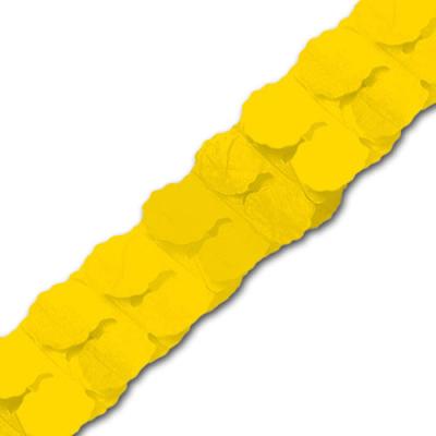 Partydeko Papiergirlande gelb 3,6 m