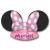 Kindergeburtstag Partyhütchen im Design der Ohren von Minnie Mouse.