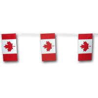 "Kanada" Fahnenkette mit Ahorn Flaggen