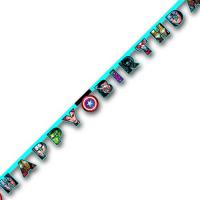 Buchstabengirlande Happy Birthday mit Avengers Motiven...