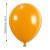 Luftballon orange aus Naturlatex mit Abmessungsanzeige von maximal 33 cm Durchmesser.