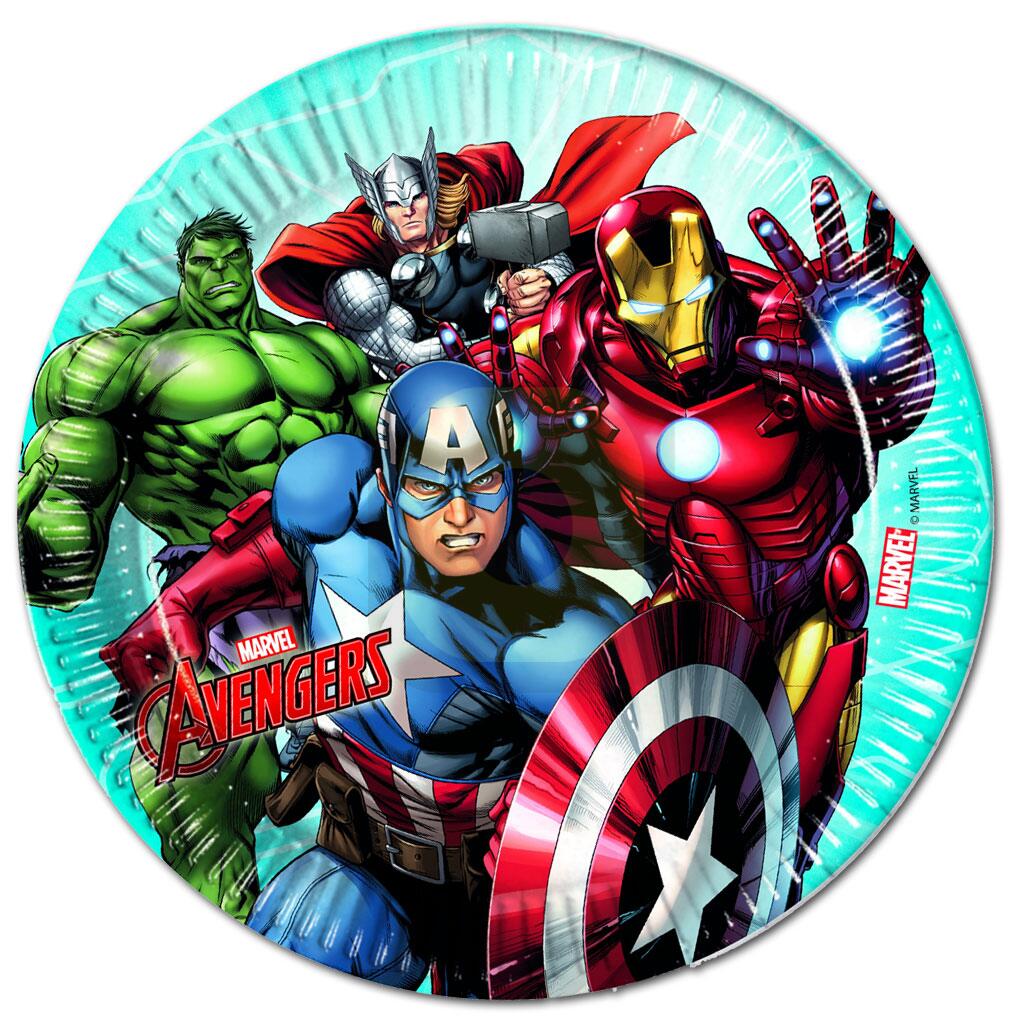 Avengers Geburtstags-Set – Party-Tischdecke 120x180 Cm + "Happy Birthday" Girlande