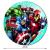 Avengers-Pappteller mit buntem Superhelden-Motiv, Durchmesser ca. 23 cm