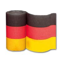 3 Rollen Dekokrepp in den Farben der Deutschland Flagge...