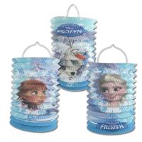 1 Geburtstagsdeko Zuglaterne Frozen mit Olaf oder Anna & Elsa Motiv zur Auswahl.
