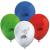 8 blaue, grüne, weiße und rote Kindergeburtstag Luftballons mit Avengers Superhelden Motiven.
