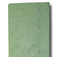 1 grüne Papier Tischdecke mit Damastprägung