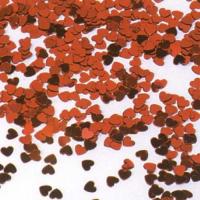 Konfetti Herzen | rot metallic | Kunststoff | 10 g