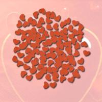 Konfetti Herzen | rot metallic | Kunststoff | 10 g
