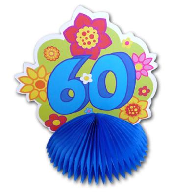 Tischaufsteller Zahl "60" | 1 Stück Geburtstagsdeko